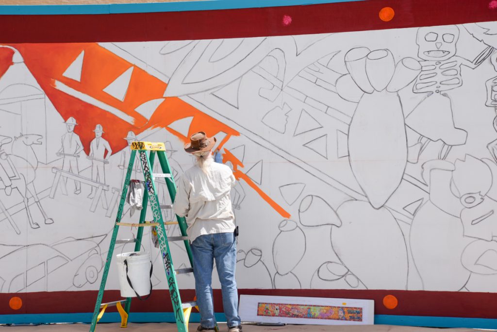 Murale future musée mexicain