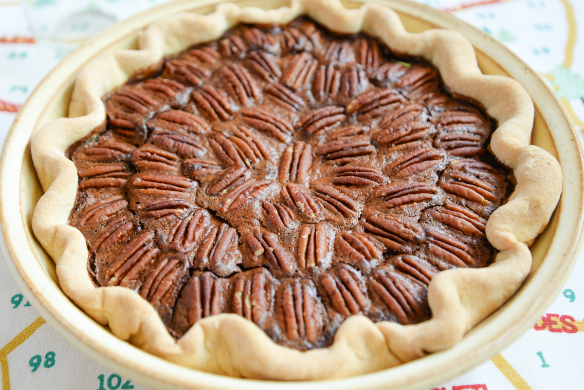 Tarte aux noix de pecans et chocolat
