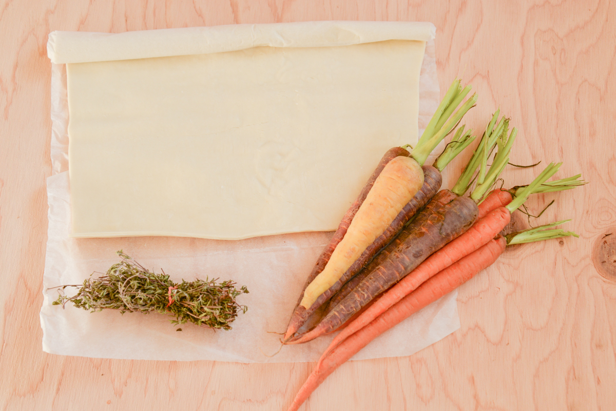 Tarte aux carottes caramélisées