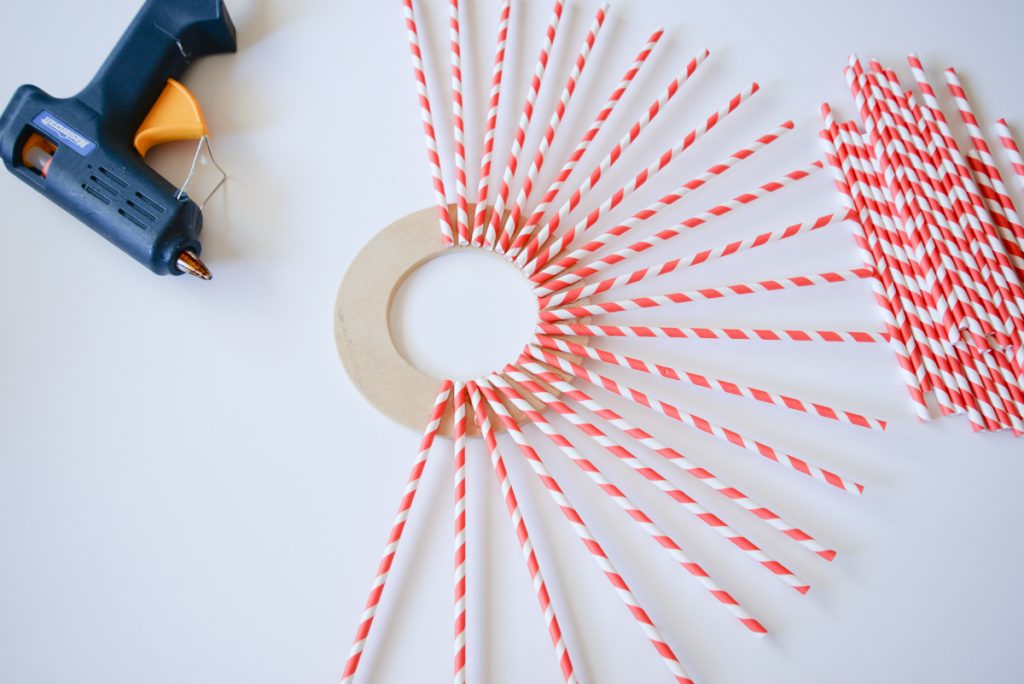 couronne de Noel en paille