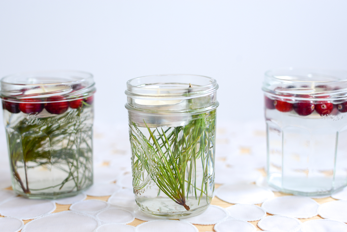 Bougies flottantes de Noel